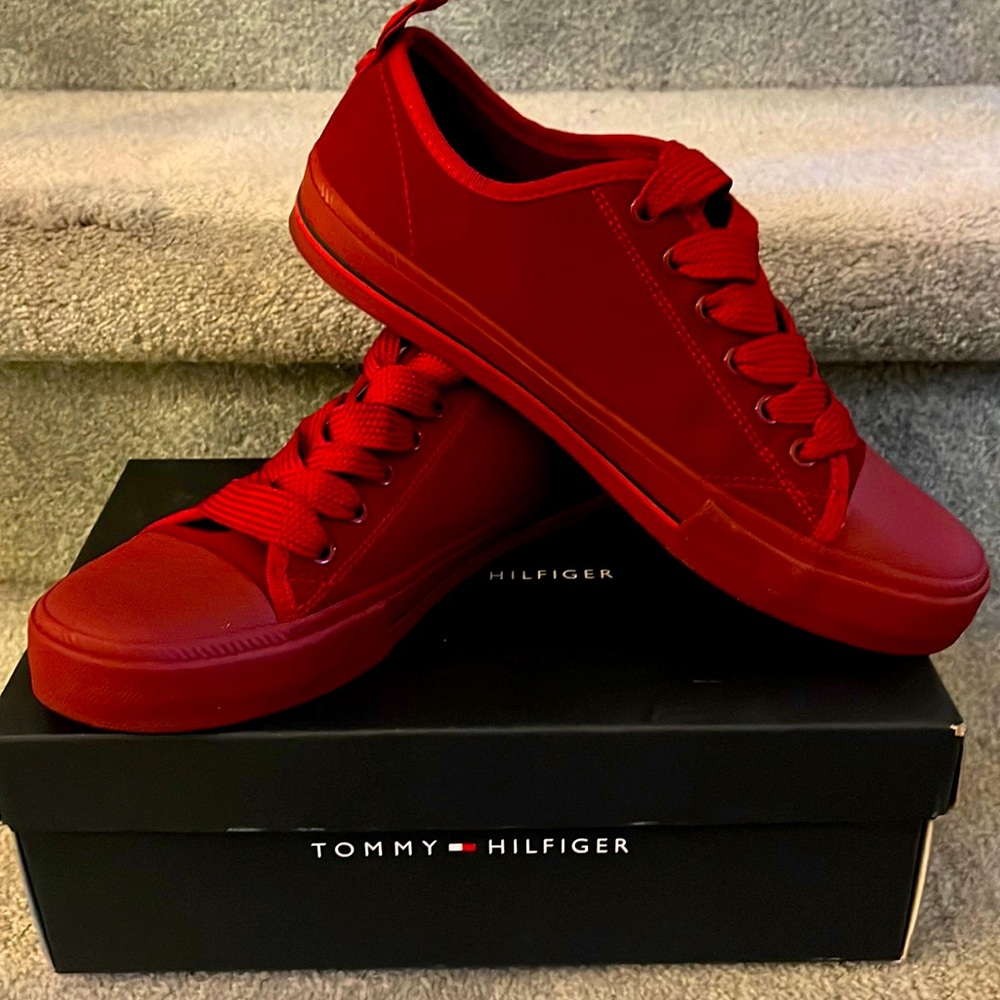 Red Tommy Hilfiger Tayla Sneakers